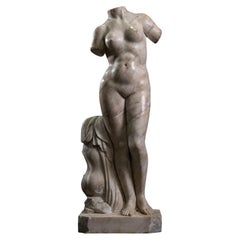 Woman's Torso in White Marble