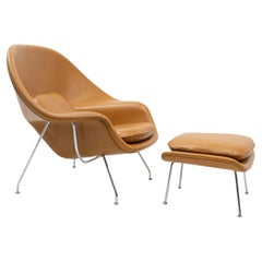 Womb Chair and Ottoman by Eero Saarinen for Knoll, 2000s