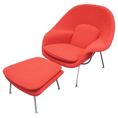 Womb Chair and Ottoman by Eero Saarinen for Knoll