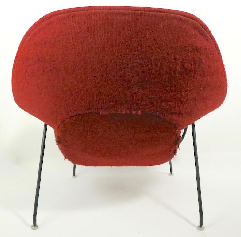Womb Chair and Ottoman by Saarinen for Knoll In Good Condition In New York, NY