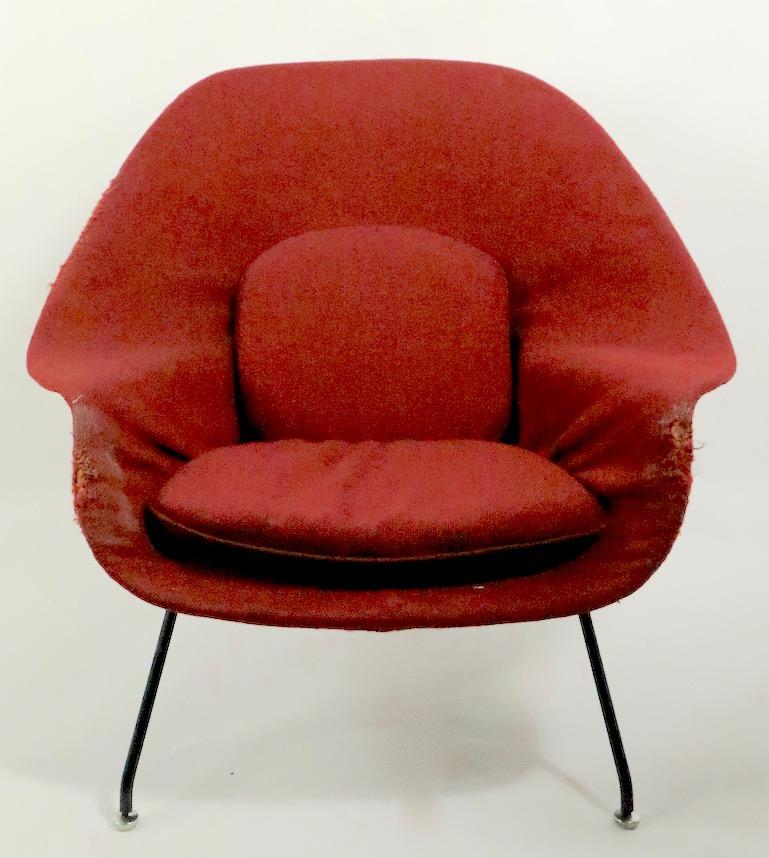 20th Century Womb Chair and Ottoman by Saarinen for Knoll
