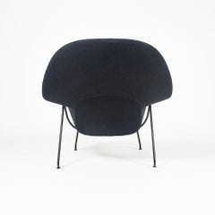 Womb Chair by Eero Saarinen for Knoll in Onyx Boucle and Black Frame