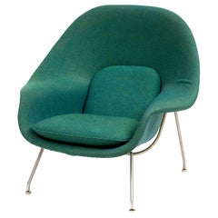 Womb Chair von Eero Saarinen für Knoll mit Original Knoll-Stoff:: 1970er Jahre