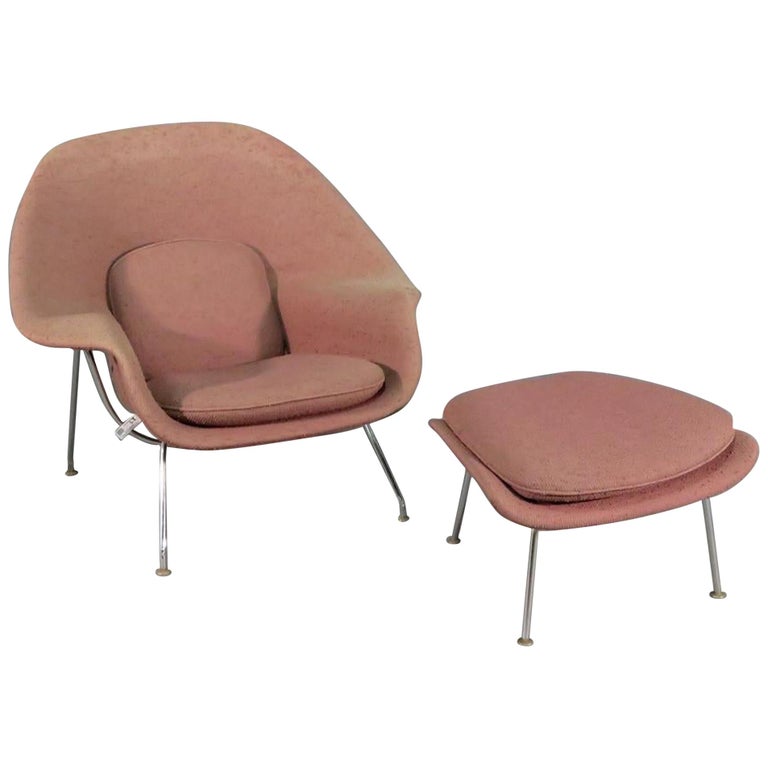 Mid-Century Modern Womb Chair by Knoll For Sale at 1stDibs