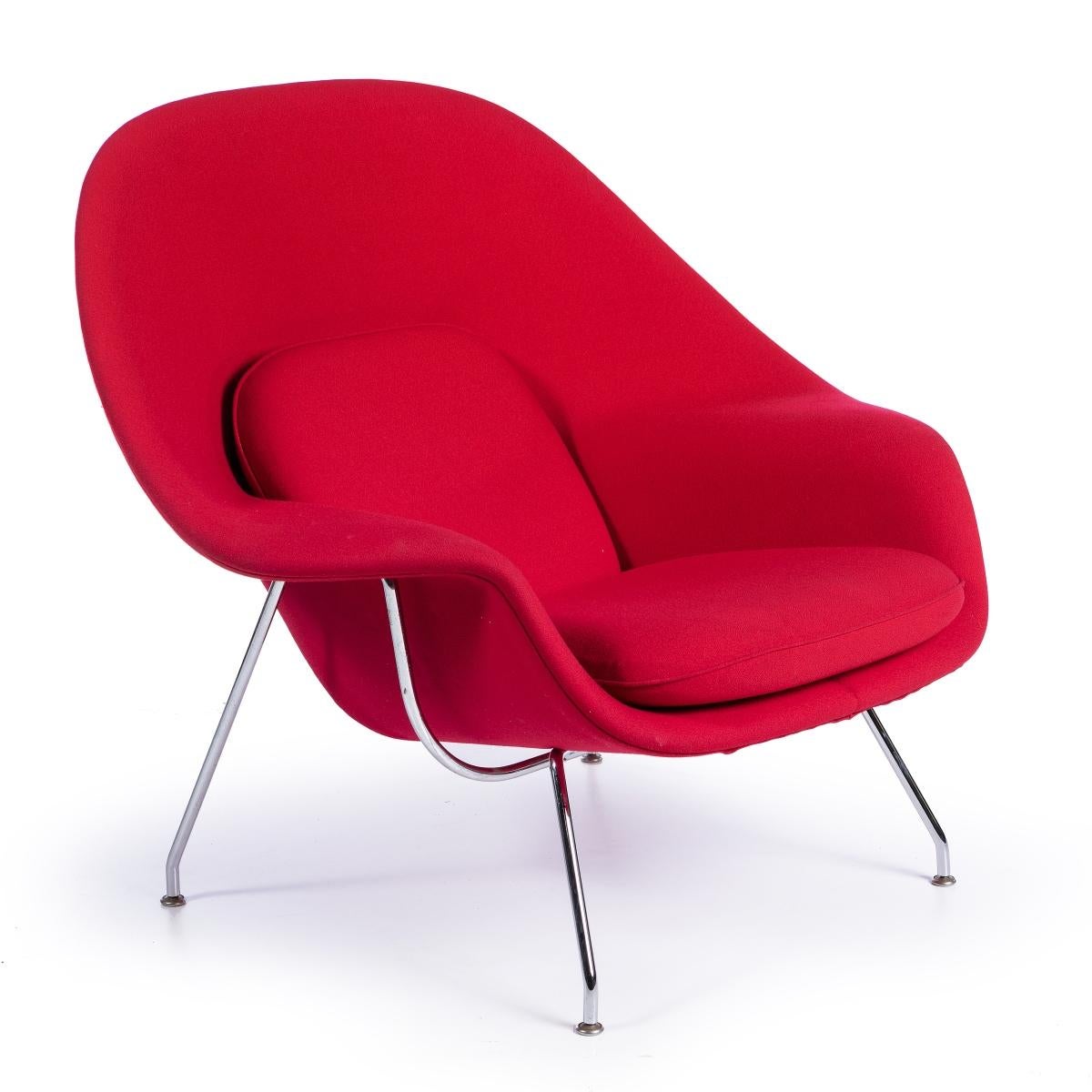 Finnish Womb Chair-Knoll Armchair by Eero Saarinen for Knoll For Sale