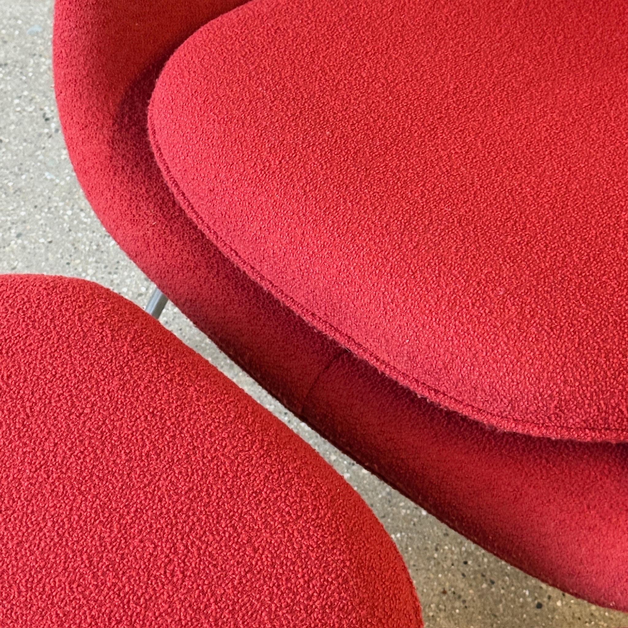 Mid-Century Modern Womb Chair + Ottoman by Eero Saarinen for Knoll