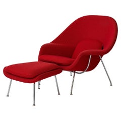 Womb Chair + Ottoman by Eero Saarinen for Knoll