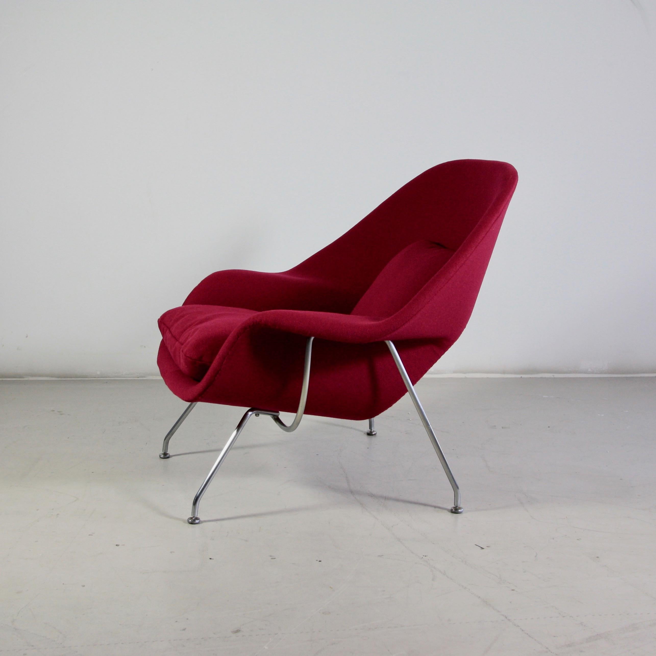 American Womb Chair with Footstool by Eero Saarinen for Knoll, 1959