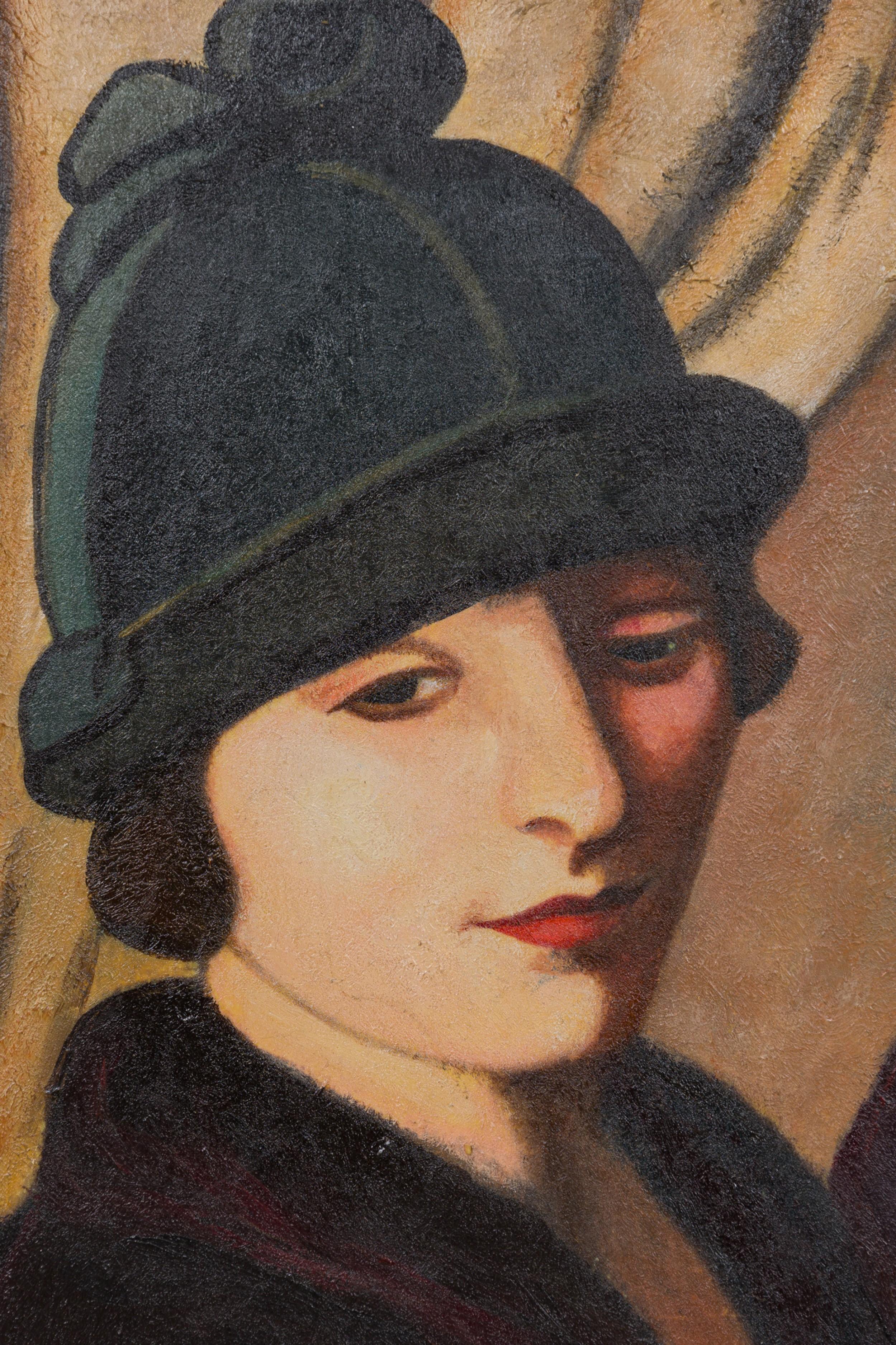 American Women at a Café Painting For Sale