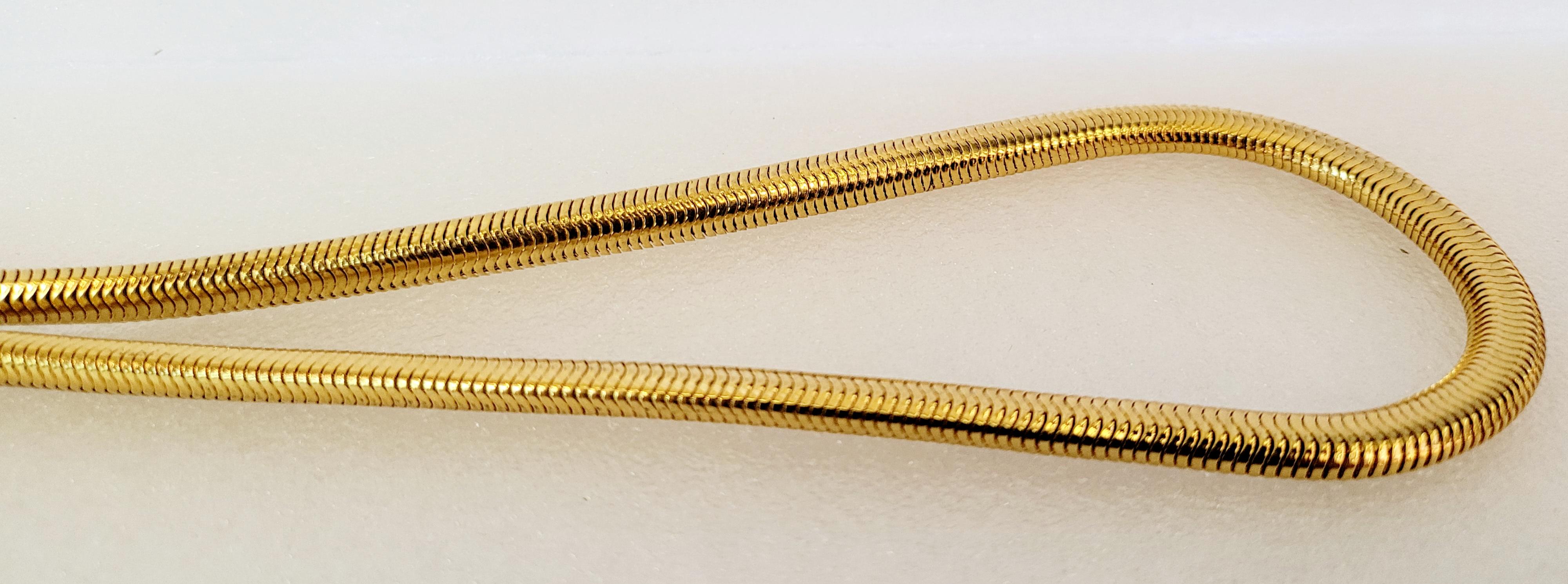 Women's Women Chanel Chain in Sterling Silver & Gold Plated 30''