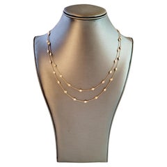 Women Diamond By The Yard  Chain in 14K Rose Gold 38'' Long