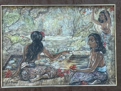 Jean LE MAYEUR DE MERPRES (1880-1958), femmes à Bali, vers 1940