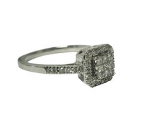 Womens 0.75ct Diamond & Gold Ring Vintage Piece