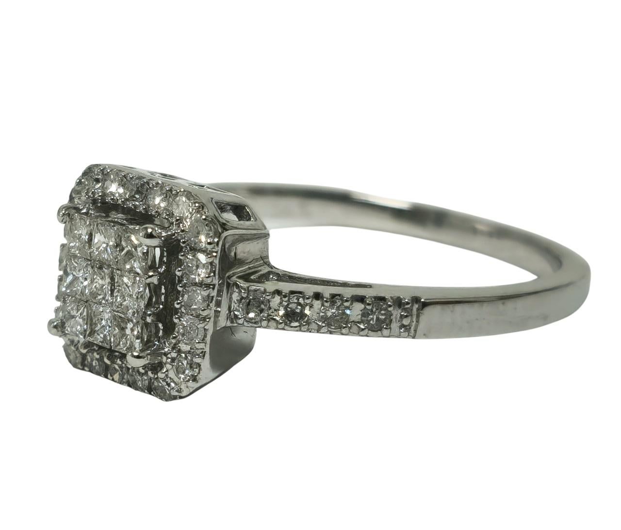 Damen 0,75 Karat Diamant & Gold Ring Vintage-Ring für Damen im Zustand „Hervorragend“ im Angebot in Miami, FL