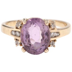 february diamond color Womens 14KT Yellow Gold, Amethyst
Diamond Ring Band, February Birthstone Ring
