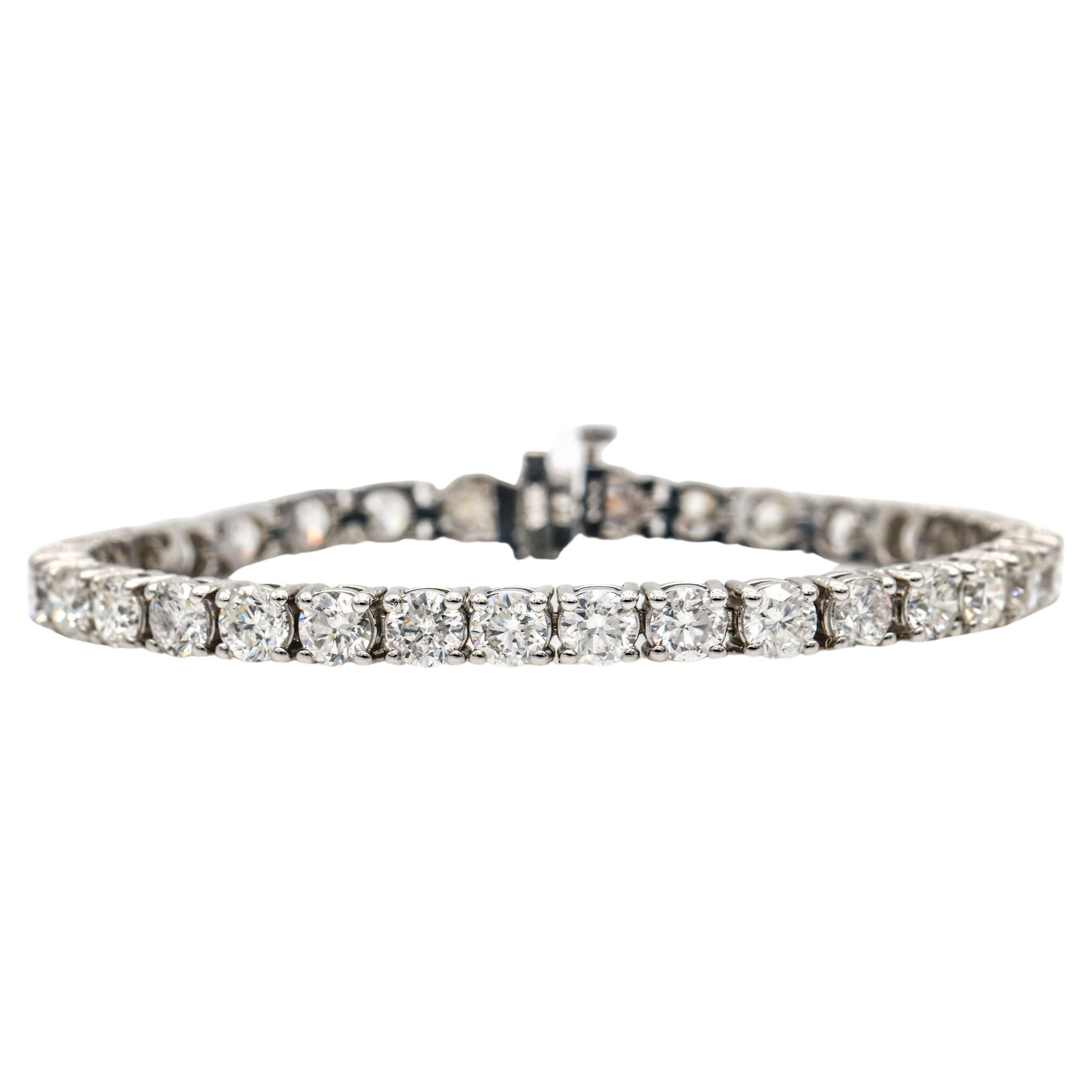 Women's 16.55cttw Diamond Tennis Bracelet in 14k White Gold