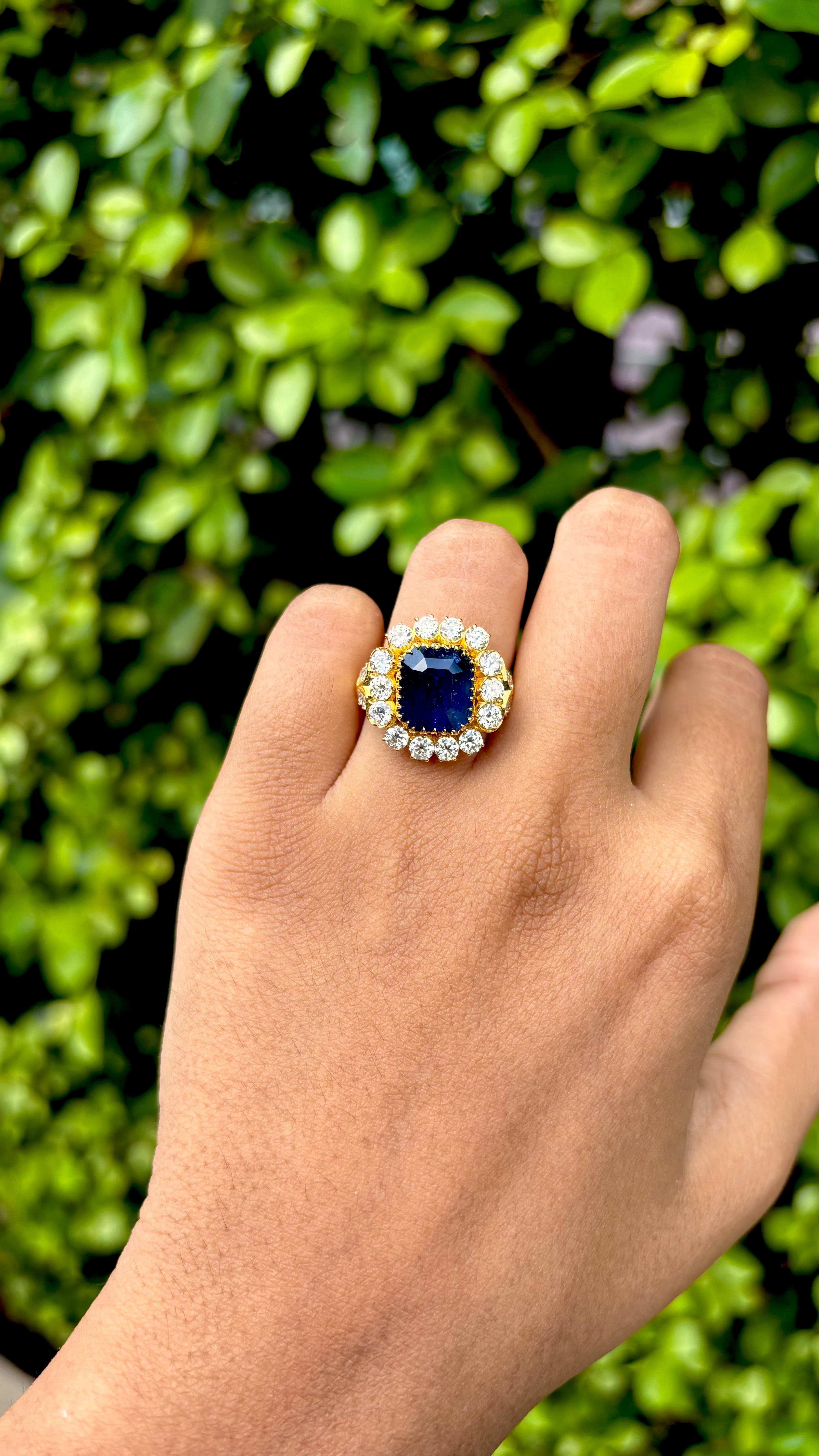 vintage sapphire rings gold