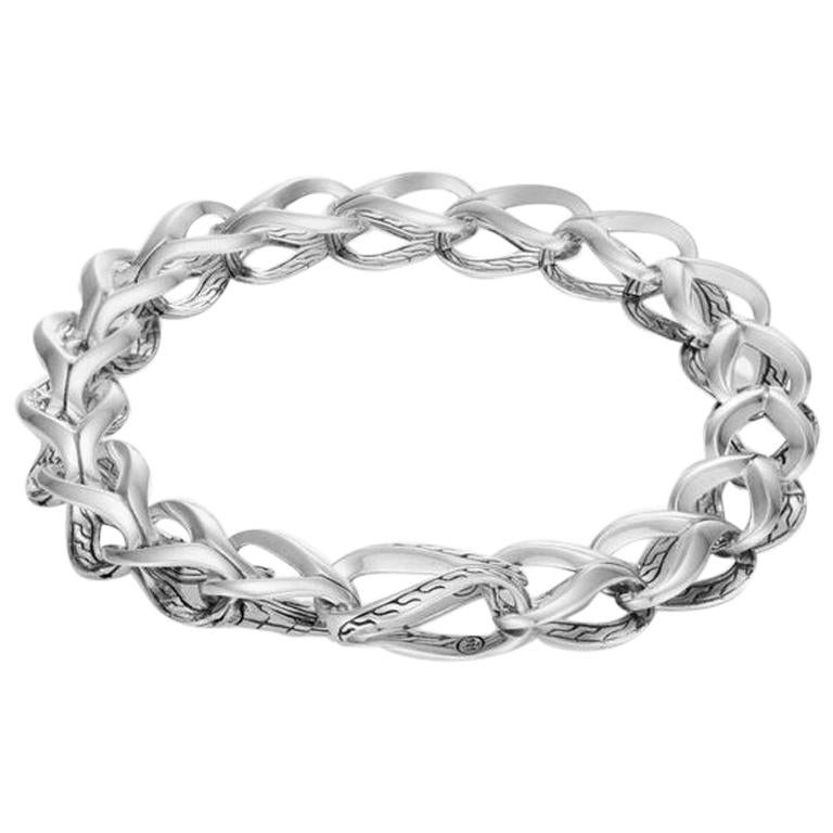 Women's Asli Classic Chain Link Silver Link Bracelet BB90010XM