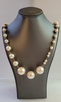 Chanel Perle für Frauen  Halskette 58'' Länge