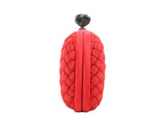 WOMENS DESIGNER Bottega Veneta Intrecciato Knot Clutch Bag