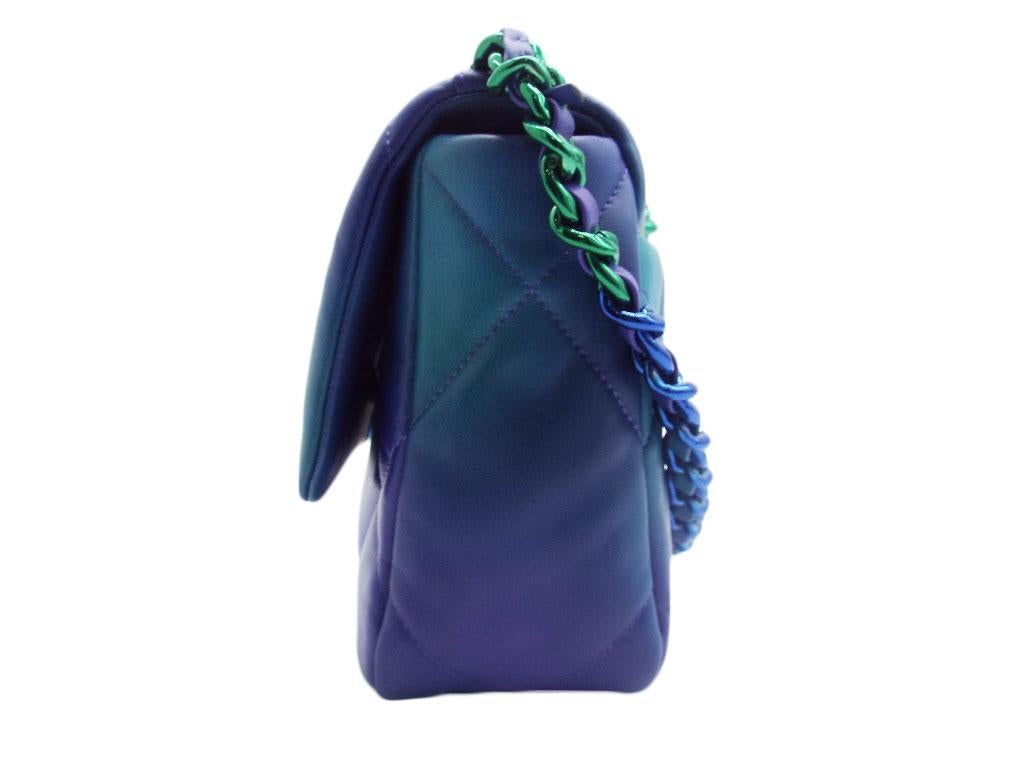 WOMENS DESIGNER Chanel 19 Krawatten-/Dye-Klappentasche im Zustand „Neu“ im Angebot in London, GB