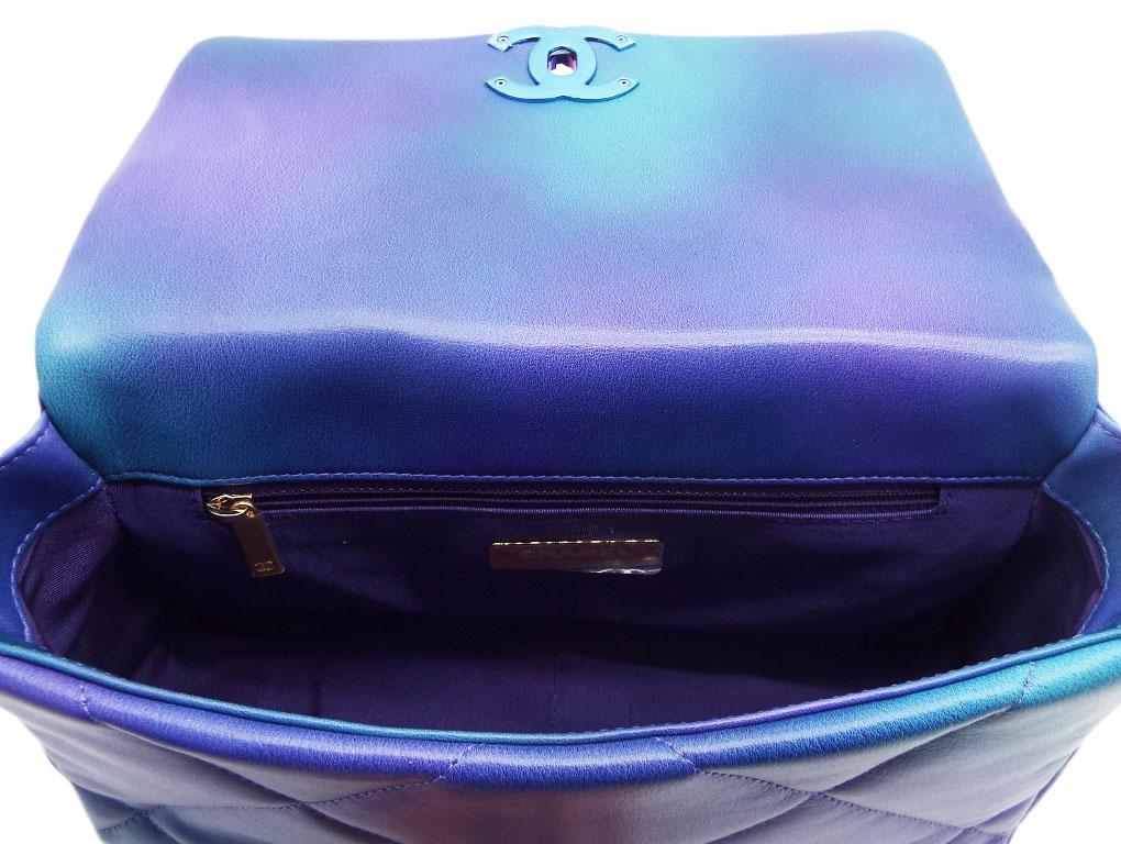 WOMENS DESIGNER Chanel 19 Krawatten-/Dye-Klappentasche im Angebot 2