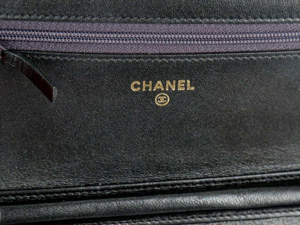 Black WOMENS DESIGNER Chanel Boy Wallet on Chain