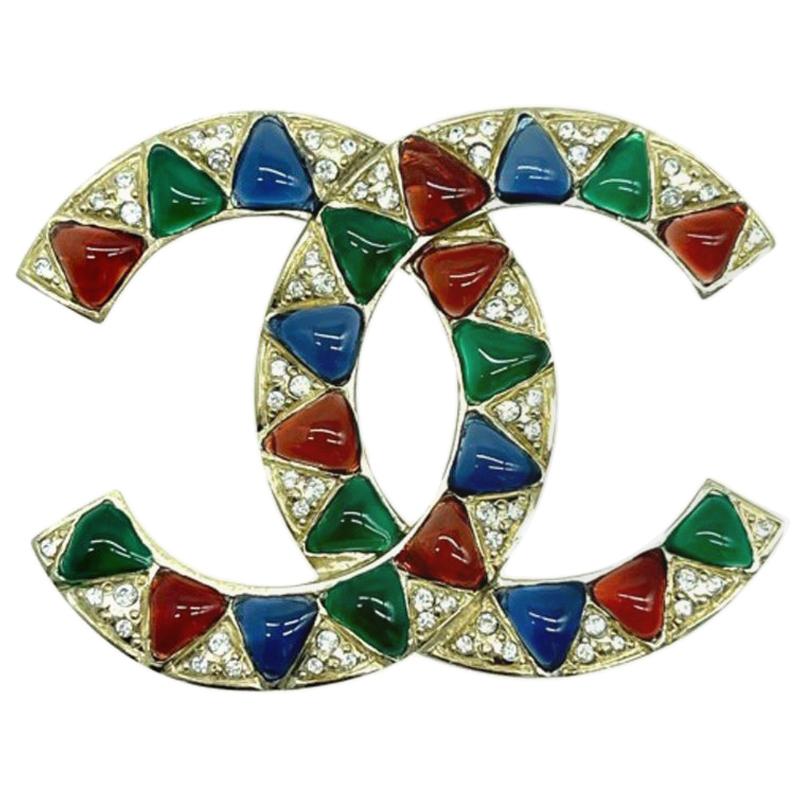 Womens Designer CHANEL CC Brooch For Sale