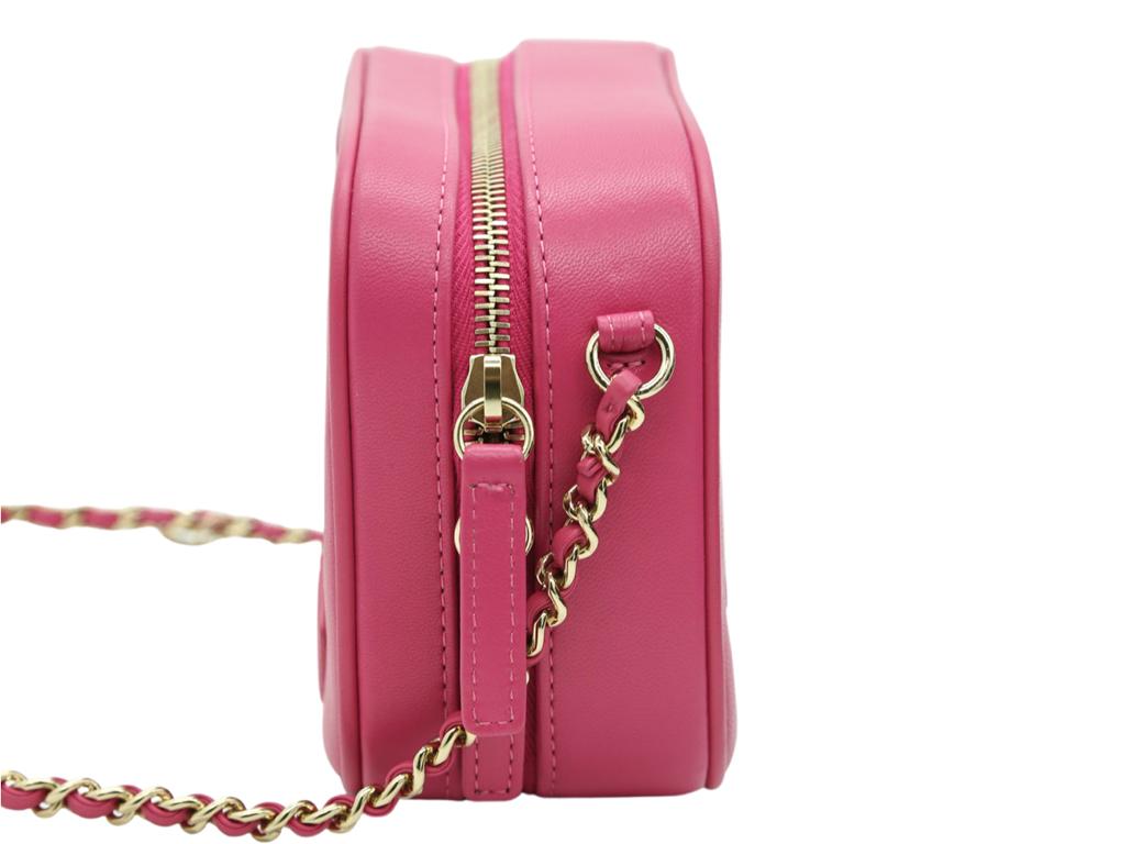 WOMENS DESIGNER Chanel CC Mania Kameratasche Rosa im Angebot 6