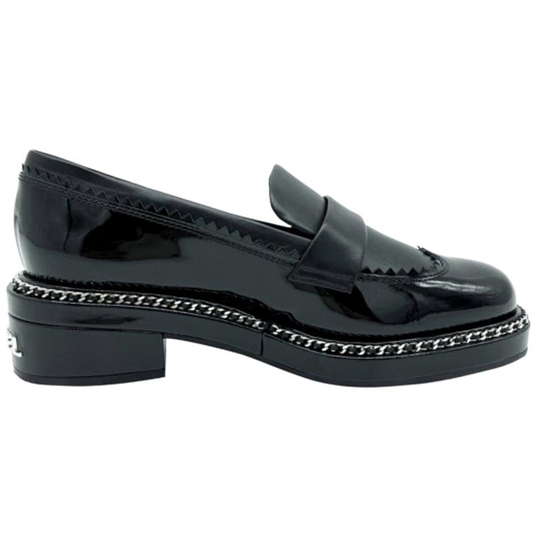 chanel black white dress shoes