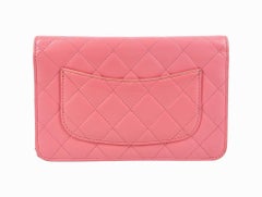 WOMENS DESIGNER Chanel Classic Wallet on Chain Pink