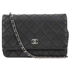 WOMENS DESIGNER Chanel Brieftasche mit Diamantstickerei an Kette