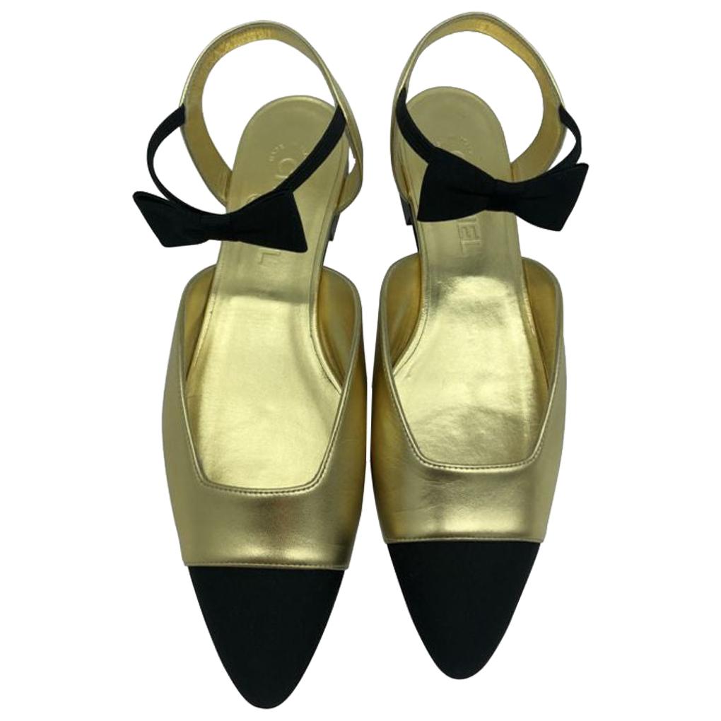 Cập nhật hơn 80 về chanel gold shoes with bow mới nhất