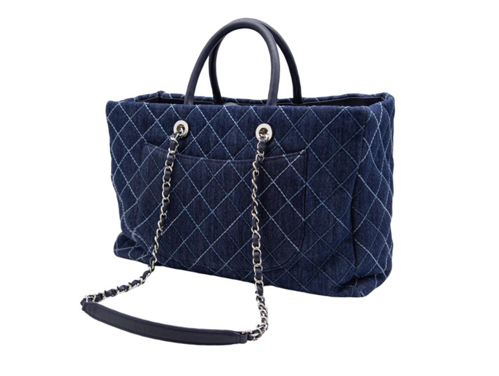chanel denim tote bag