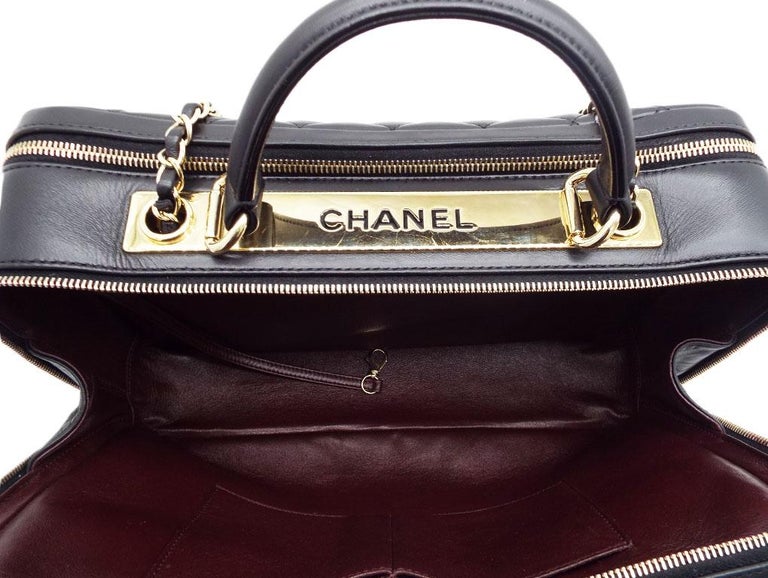 WOMENS DESIGNER Chanel Large Trendy Bowling Bag For Sale at 1stDibs