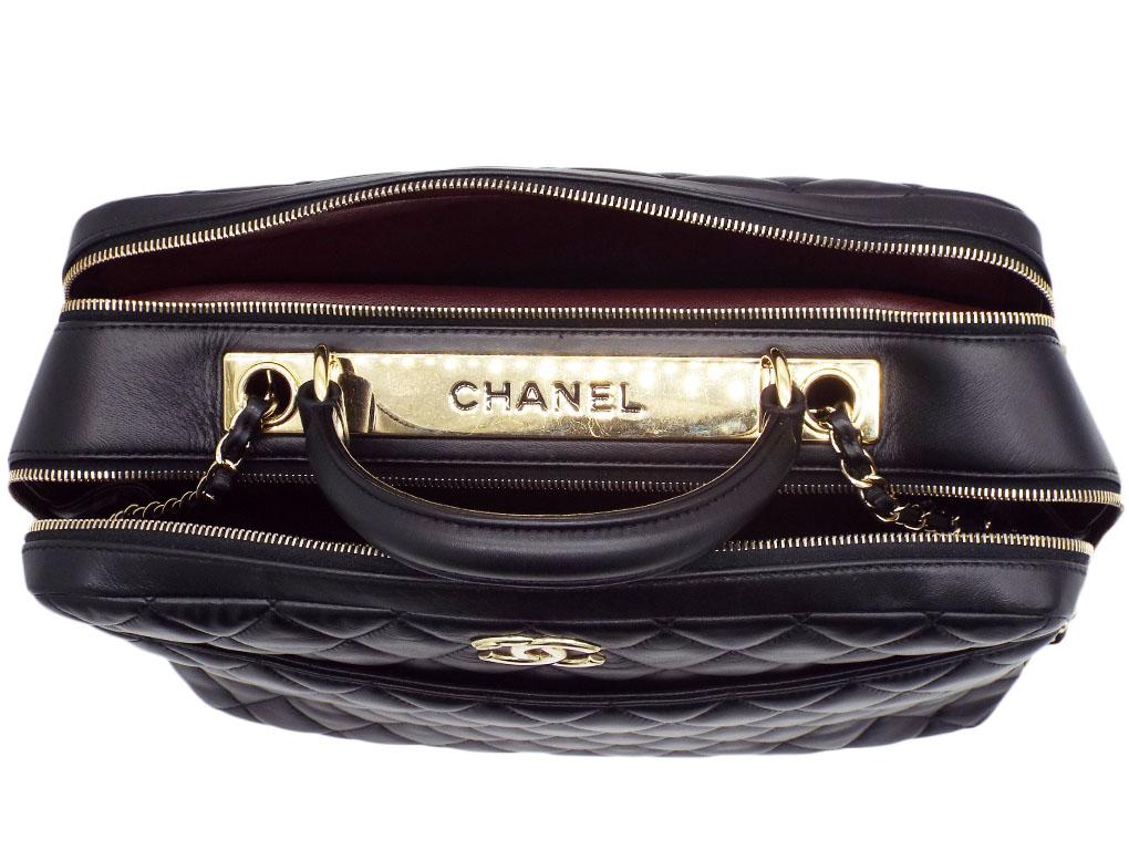 WOMENS DESIGNER Chanel Large Trendy Bowling Bag For Sale 1