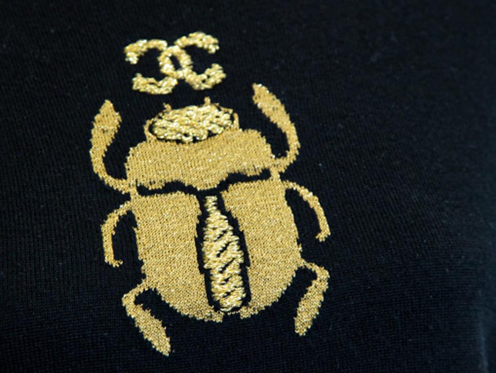 chanel scarab sweater