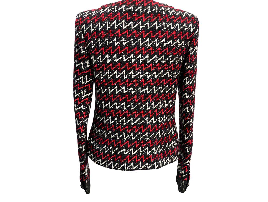 Black Womens Designer Chanel Tweed Jacket For Sale