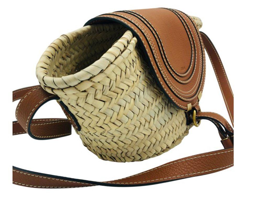 Chloe Marcie Straw Tote – just beautiful..!  A lovely New bag which can be worn as a day bag, but still light and compact enough for an evening. The raffia has slightly dented but should fill out once you fill it.

BRAND	
Chloe

FEATURES	
Made in