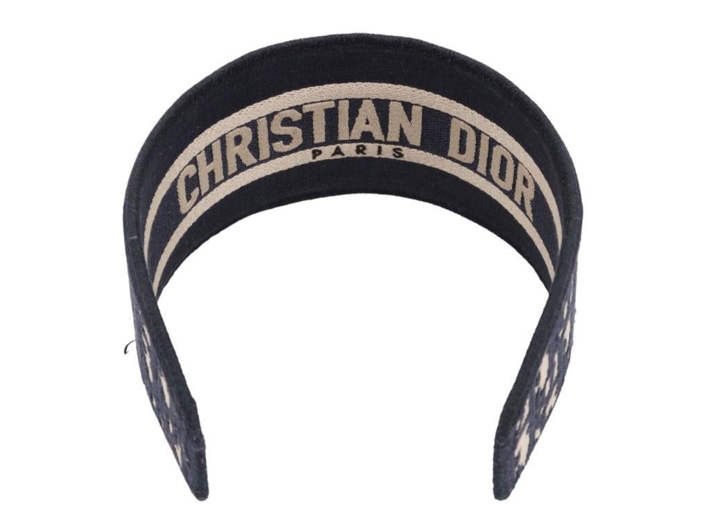 WOMENS DESIGNER DIOR D-OBLIQUE headband  In Good Condition For Sale In London, GB