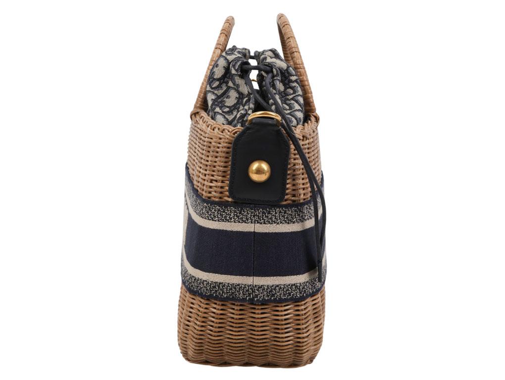 christian dior rattan bag