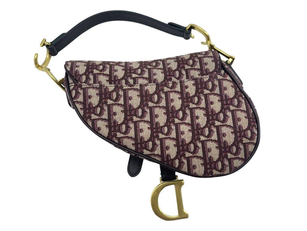 Women's Womens Designer Dior Mini Saddle Bag Oblique For Sale