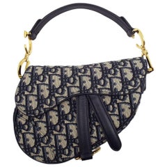 Used WOMENS DESIGNER Dior Mini Saddle Bag Oblique