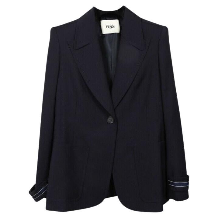 WOMENS DESIGNER Fendi Blazer Jacket - Navy - 44
