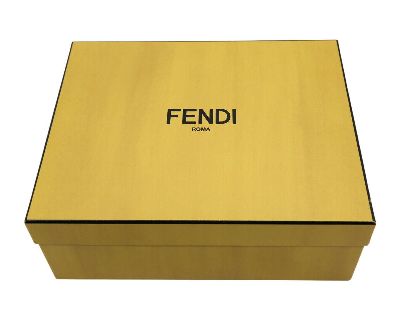 Black Womens Designer FENDI Collibri Pointed Flats For Sale