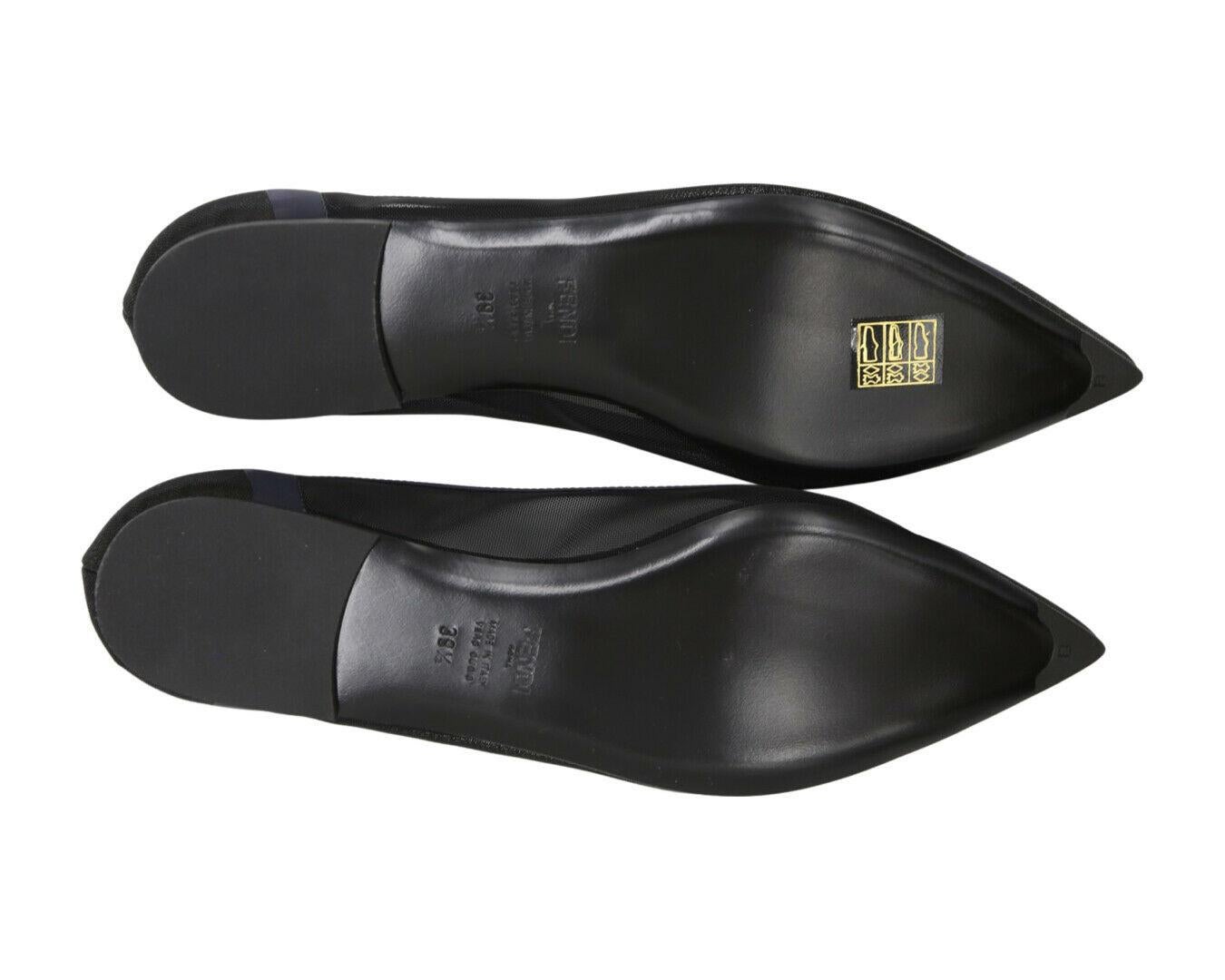 Womens Designer FENDI Collibri Pointed Flats For Sale 1