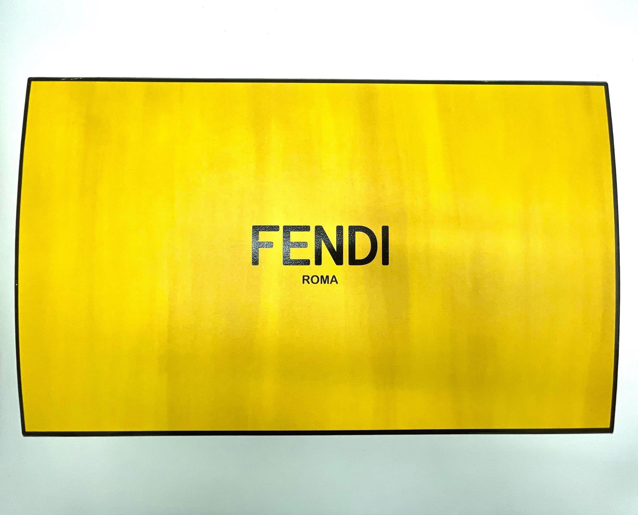 The Fendi DIY Baguette Bag is exactly what it sounds like – it’s a woven, unfinished Fendi Baguette with everything you need to embroider your own bag. It’s sort of an opportunity to have your own one-of-a-kind designer bag, which is kind of cool,