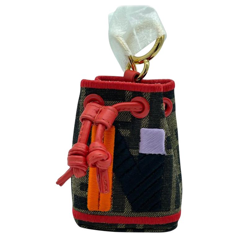 WOMENS DESIGNER Fendi Mon Tresor Micro Bucket Bag Charm - N For Sale