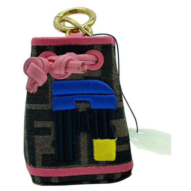 WOMENS DESIGNER Fendi Mon Tresor Micro Bucket Bag Charm - R For Sale