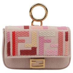 WOMENS DESIGNER Fendi NANO BAGUETTE CHARM BAG